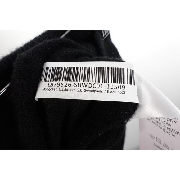 EUC Quince Women’s Black Mongolian Cashmere Sweatpants Size Extra Small XS - Picture 7 of 8